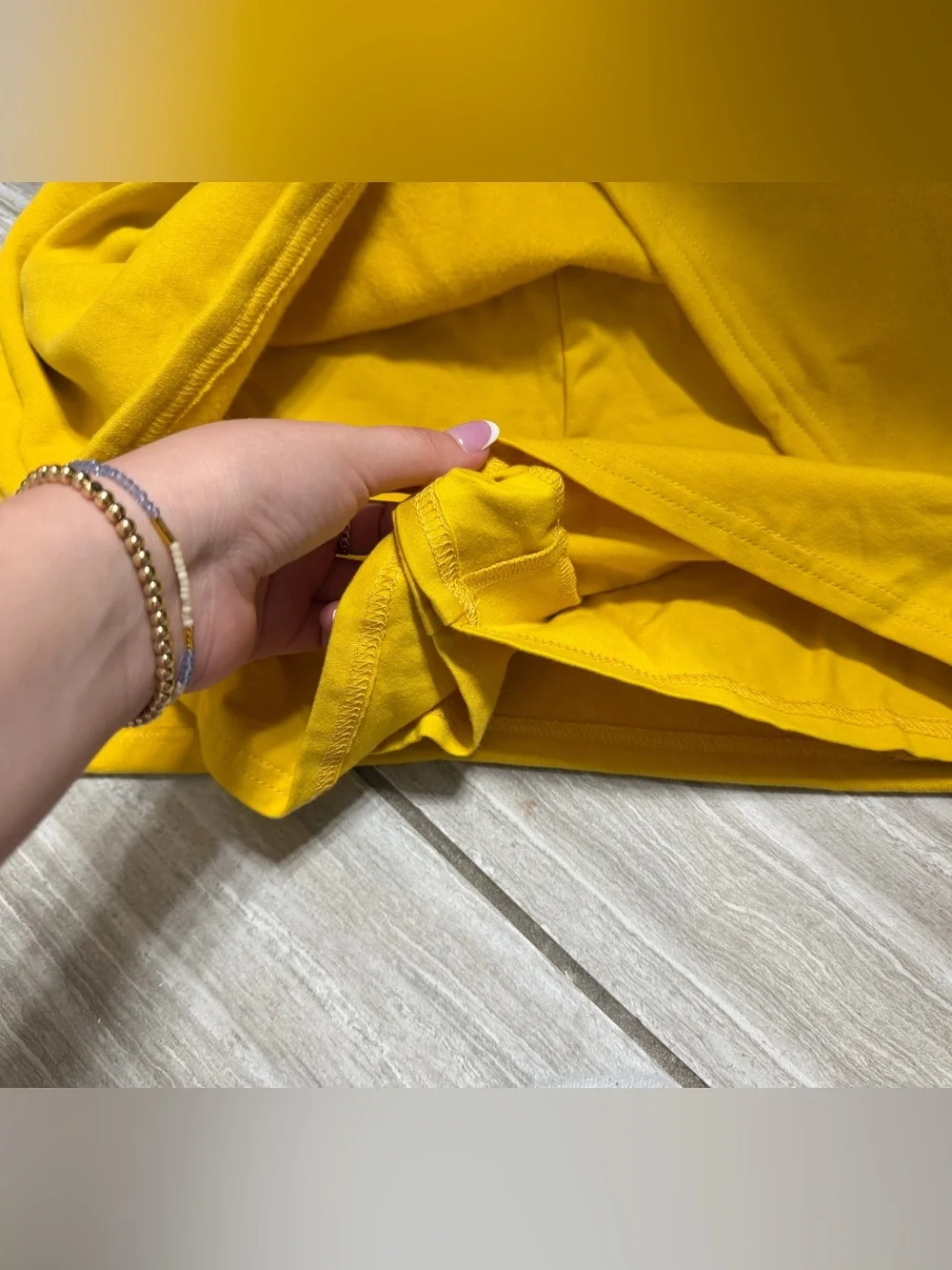 Urban outfitters Yellow 'World Class' skirt with Shorts, new with tags